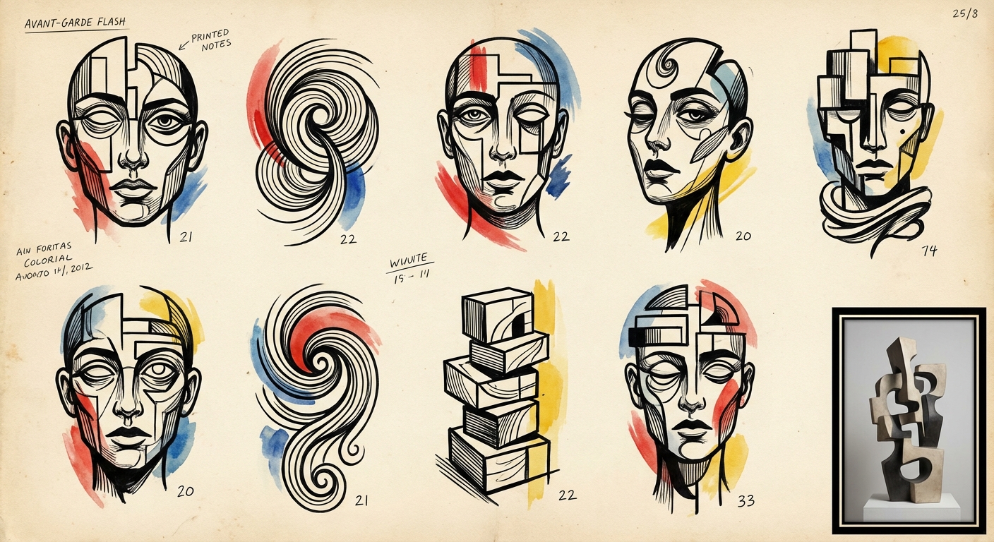 abstract avant-garde tattoos - design inspiration